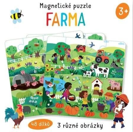 Levně Magnetické puzzle Farma