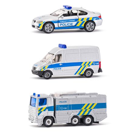 SIKU Policajná sada 3 áut - česká verzia