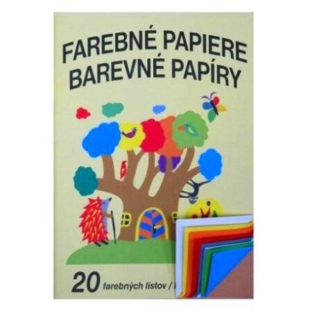 Arka Papíry barevné nelepící 20l složka
