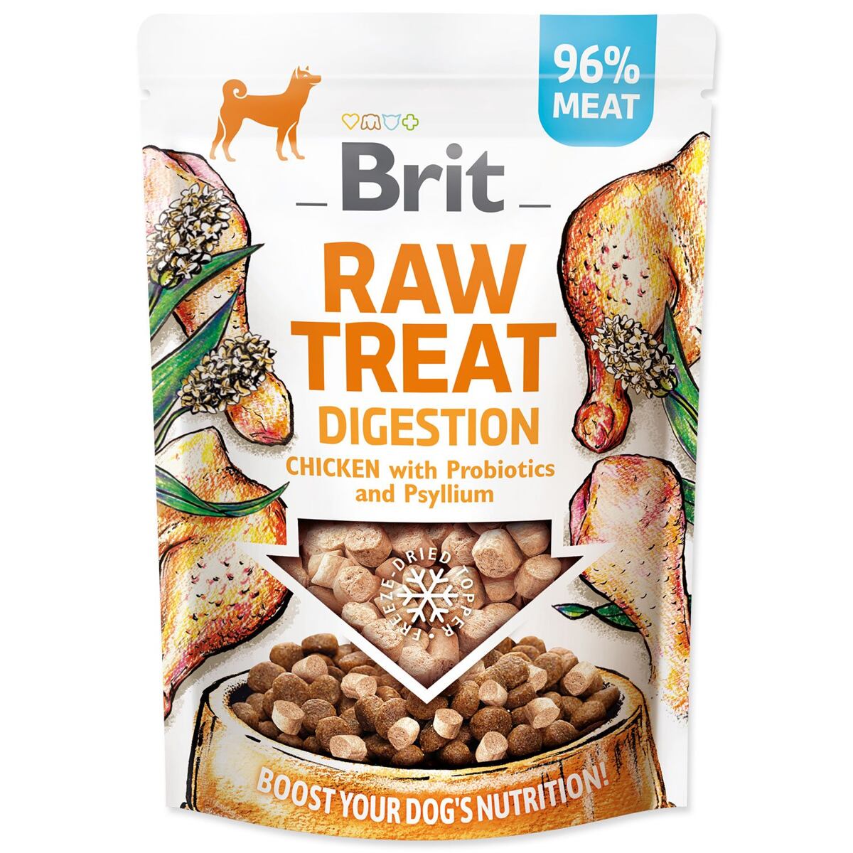 Pochoutka Brit Raw Digestion Freeze-dried Kuře 40g