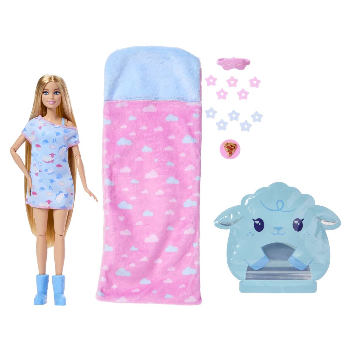 Mattel Barbie Reveal v pyžamu modrá