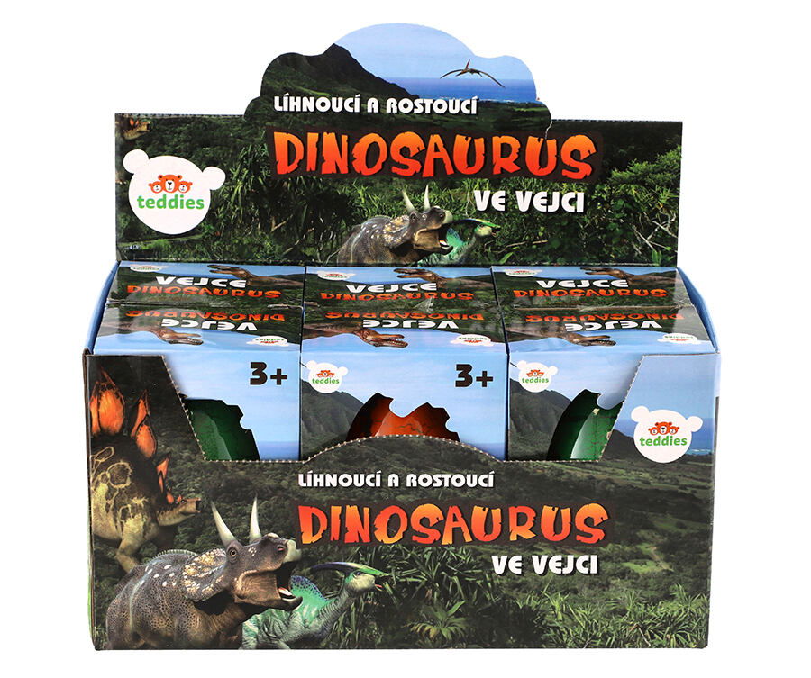 TEDDIES Vejce líhnoucí a rostoucí dinosaurus