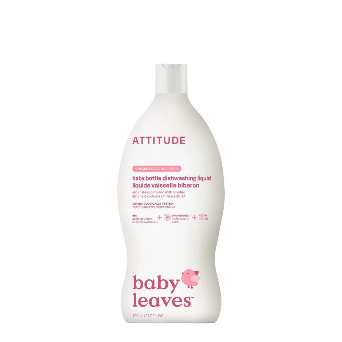 ATTITUDE Prostriedok na umývanie riadu pre deti bez vône 700 ml