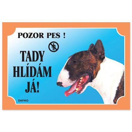 Tabuľka DAFIKO bulteriér 1 ks