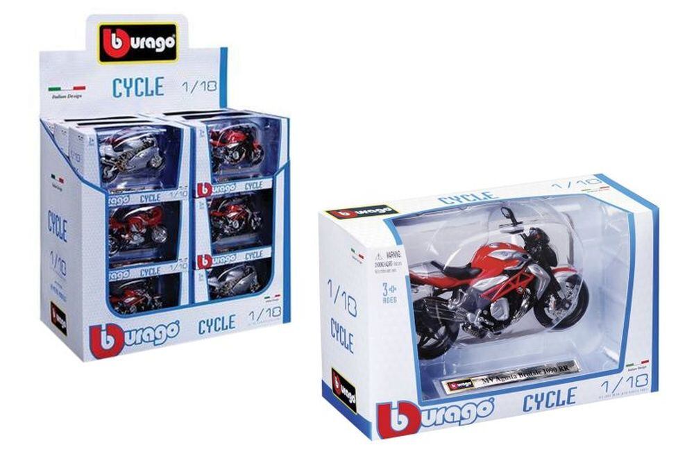 Bburago 1:18 Motocykel, viac druhov