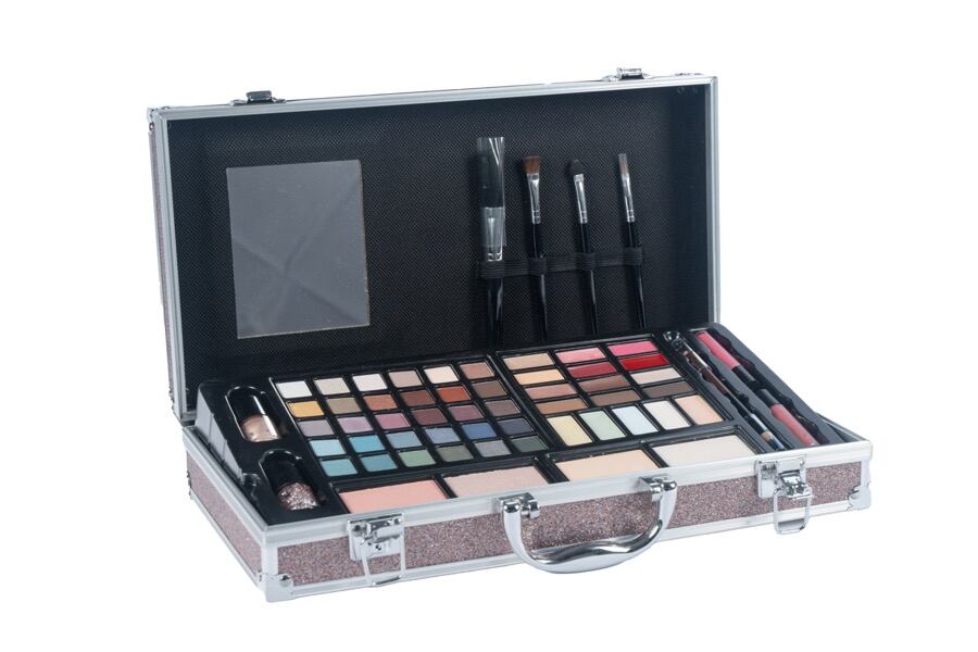 Kosmetický kufřík metalický velký