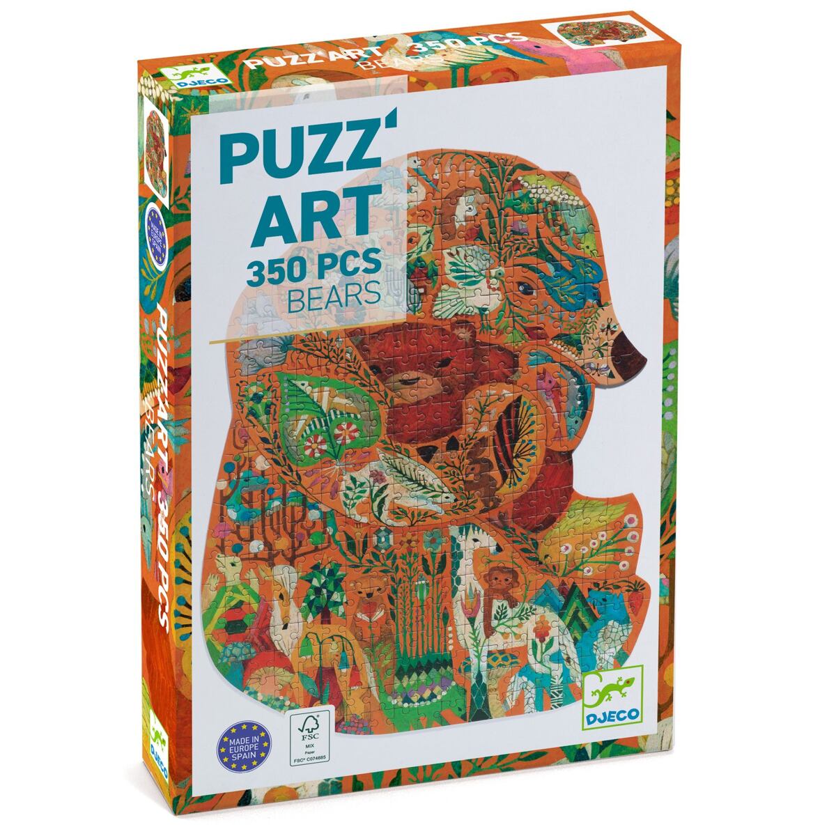DJECO Puzz'Art Medveď 350 dielikov DJECO Puzz'Art Medveď 350 dielikov