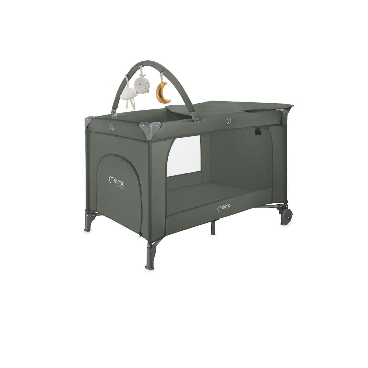 MoMi Cestovná postieľka BELOVE PLUS zelená