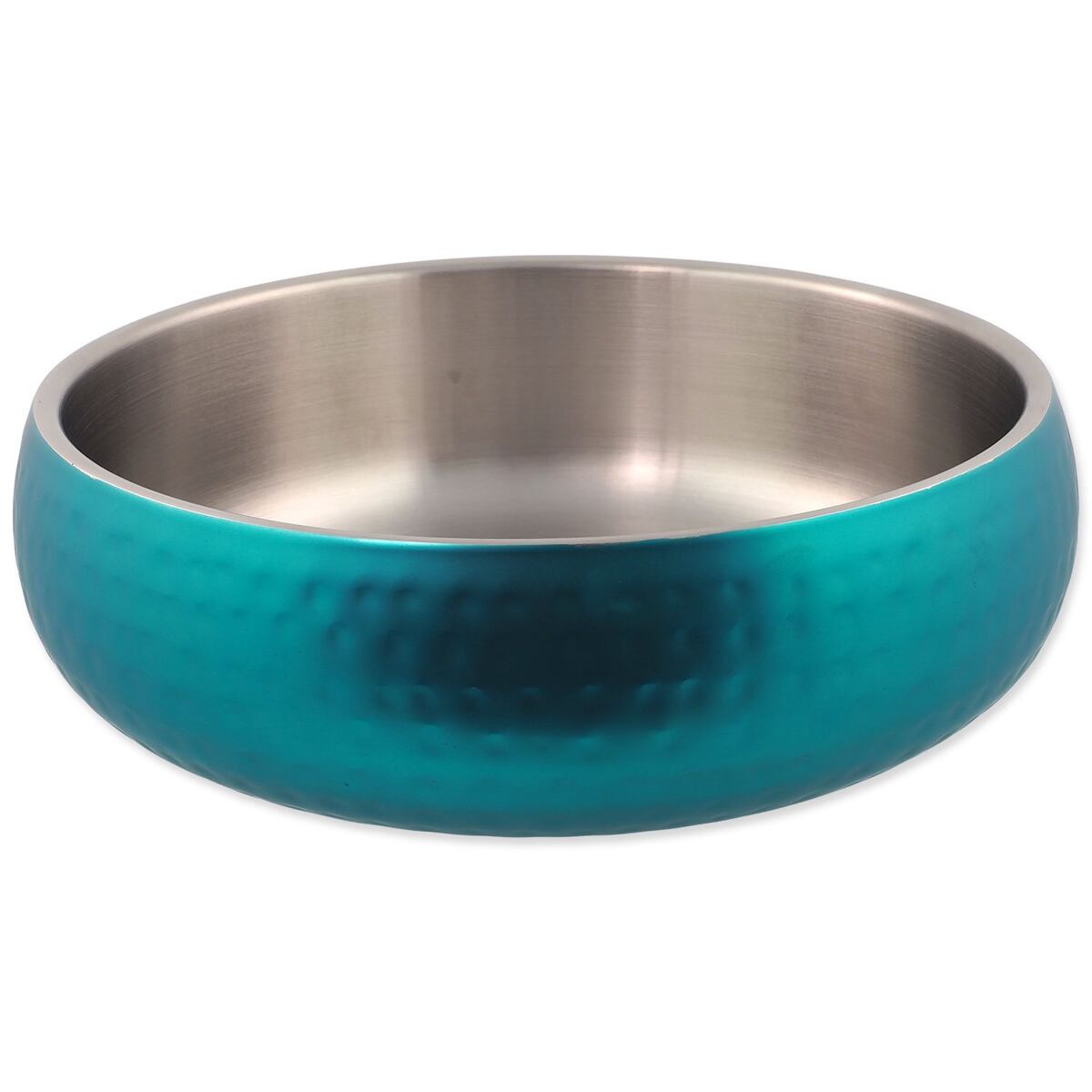 Levně Miska Dog Fantasy s dvojitou stěnou tyrkysová 22cm, 2100ml