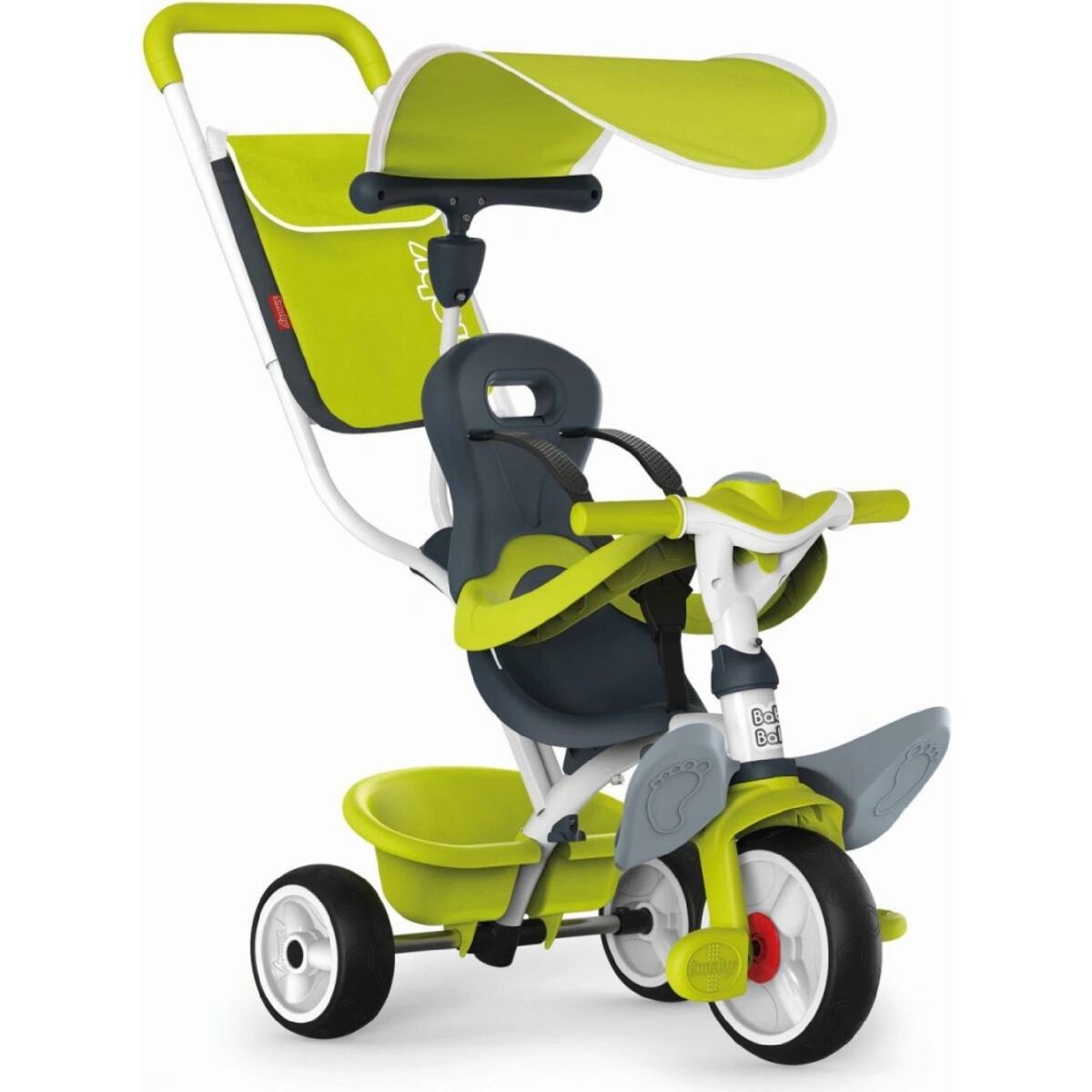 Levně SM 741100 Tříkolka Baby Balade 2 zelená, stříška, taška - poškozený obal
