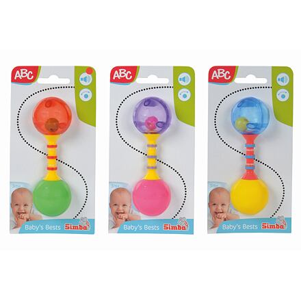 ABC První chrastítko 13,5cm, 3 druhy