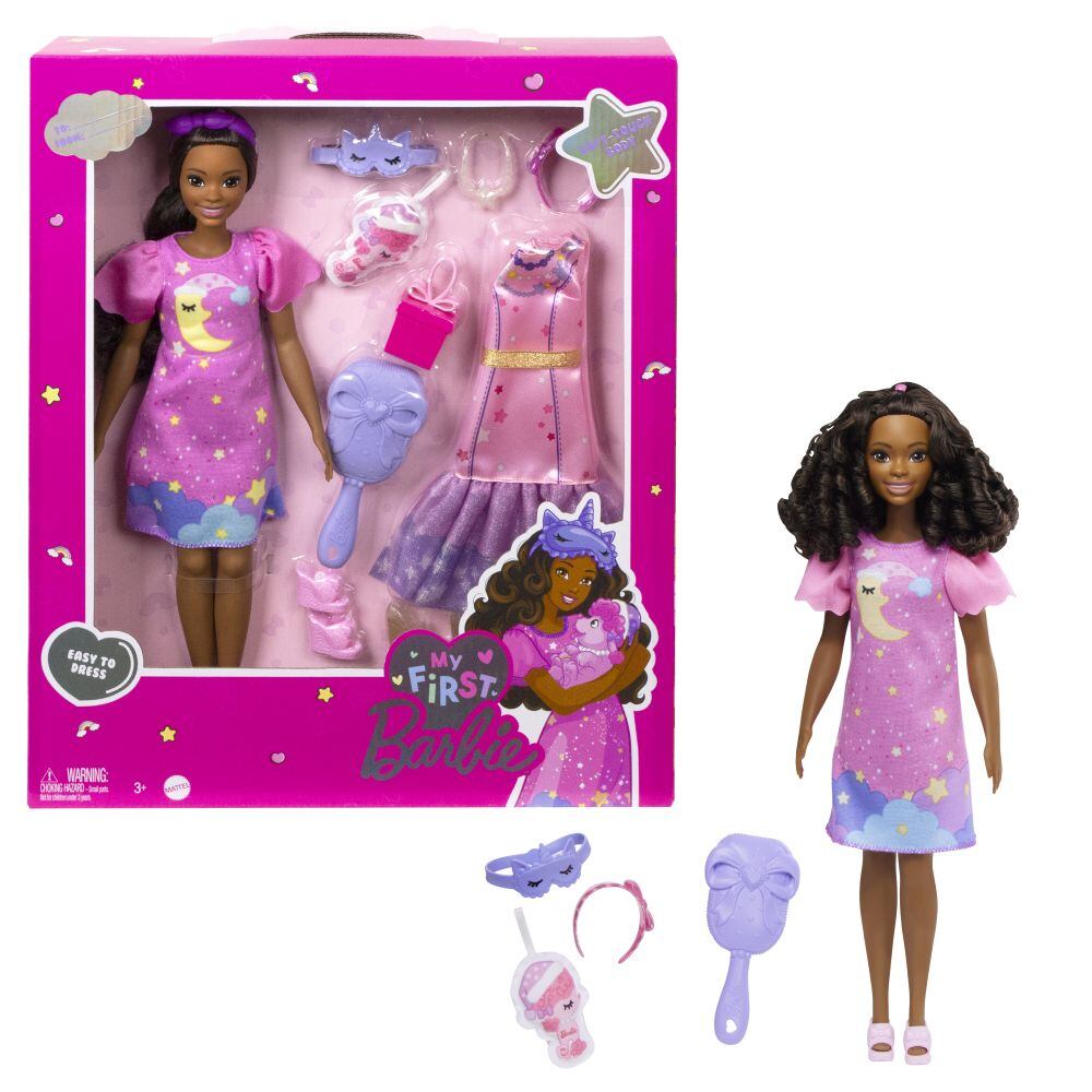 Mattel Barbie Moja prvá Barbie Bábika deň a noc - Ružová