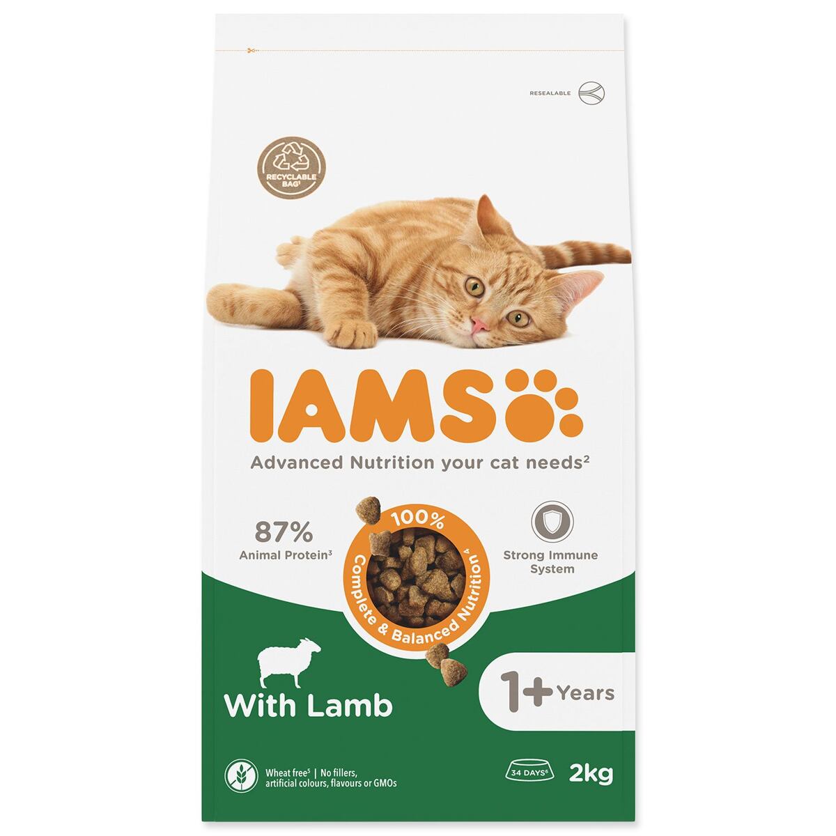 IAMS Cat Adult Lamb 2 kg