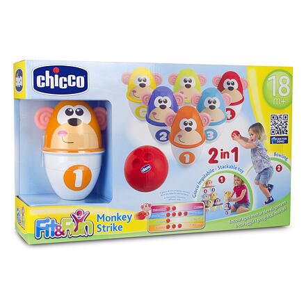 CHICCO Kolky veselé opičky 18m+ 6 ks