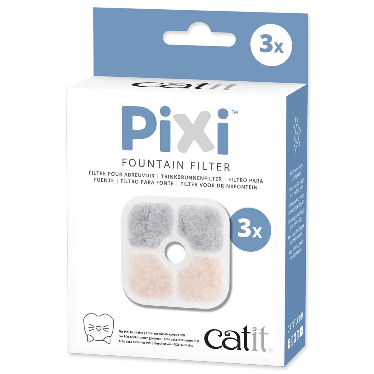 Náplň filtračná CATIT Pixi 3 ks