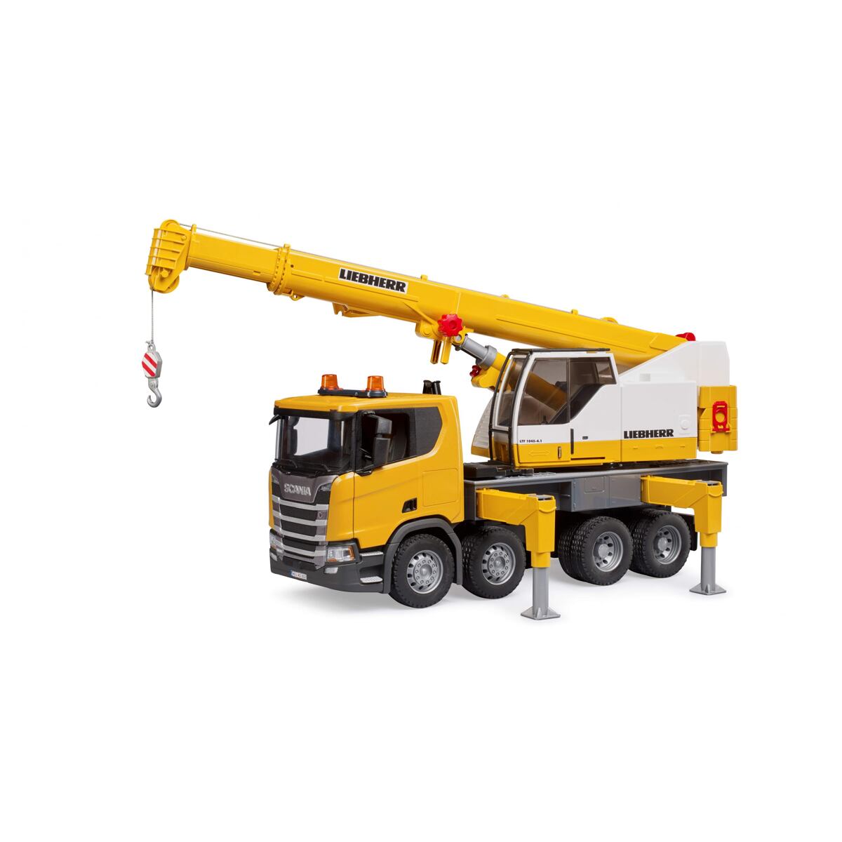 Bruder Nákladné auto SCANIA - žeriav žltý