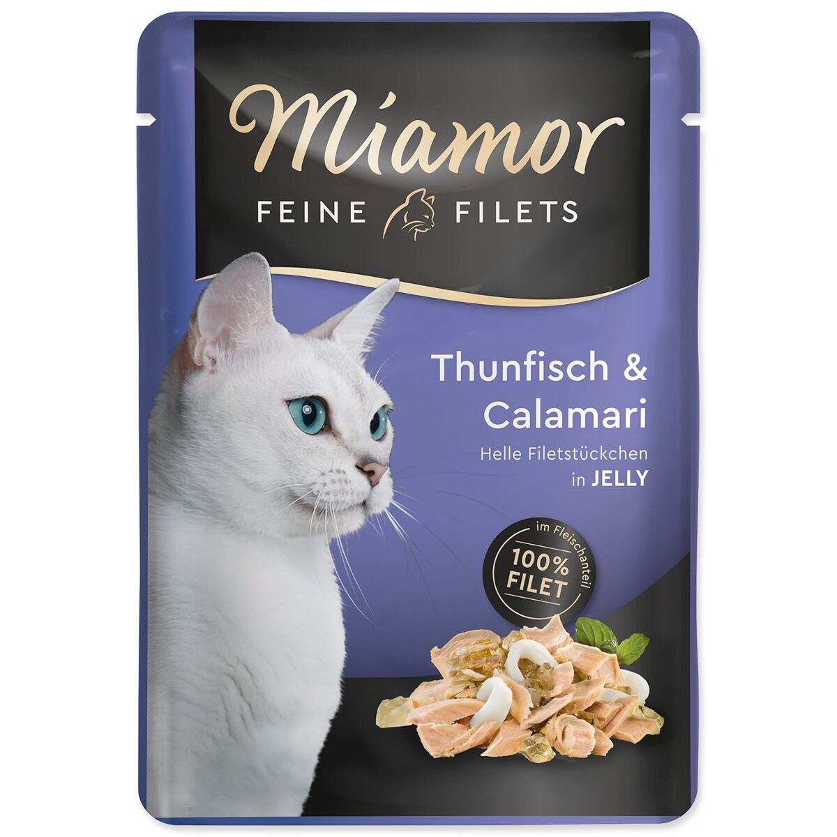 Kapsička MIAMOR Feine Filets tuniak + kalamáre v želé 100 g