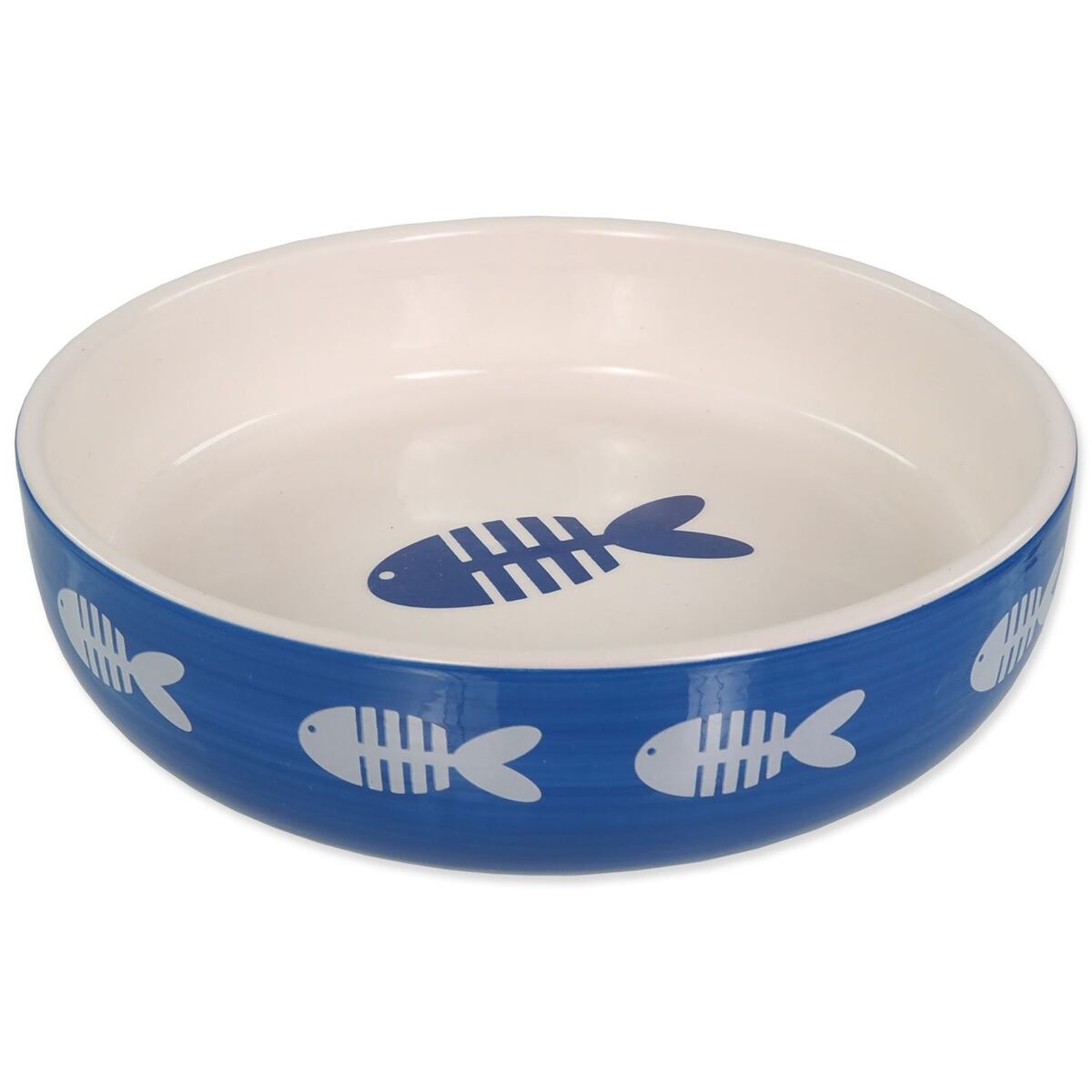 Miska MAGIC CAT keramická potlač ryba modrá 13 cm 0.26 l