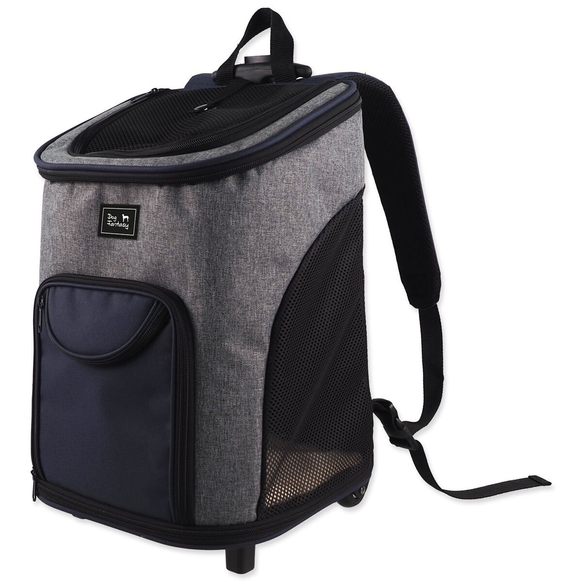 Levně Taška Dog Fantasy Travel 2v1 Swift na kolečkách 33x30x50cm