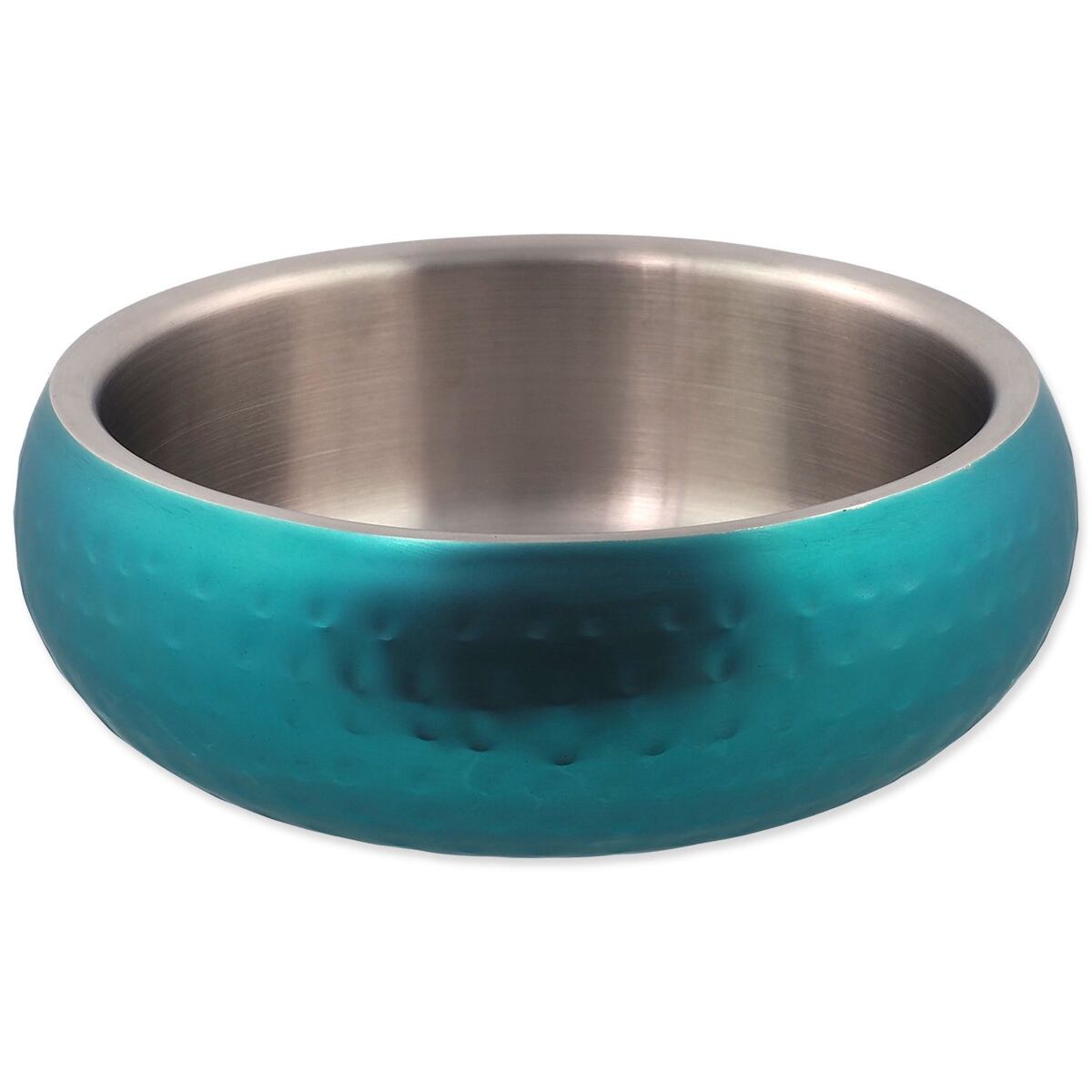 Levně Miska Dog Fantasy Miska s dvojitou stěnou tyrkysová 16cm, 800ml