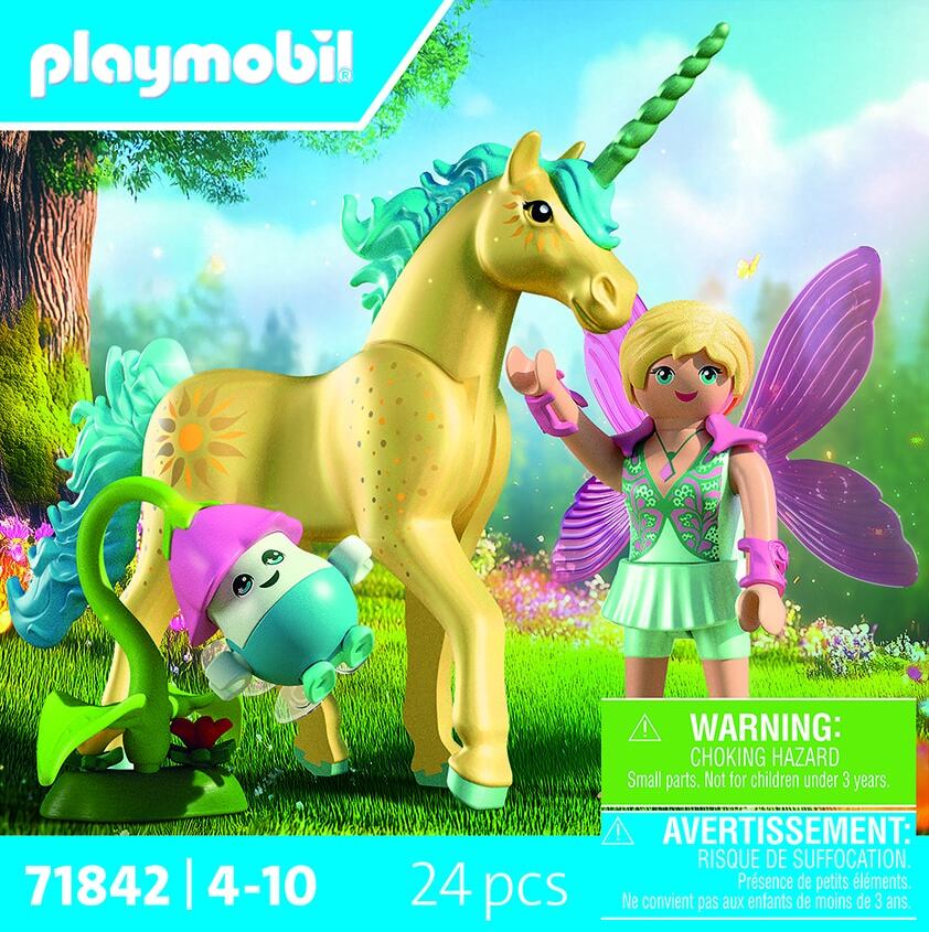 Levně Playmobil Sběratelský jednorožec Sluneční květ s vílou