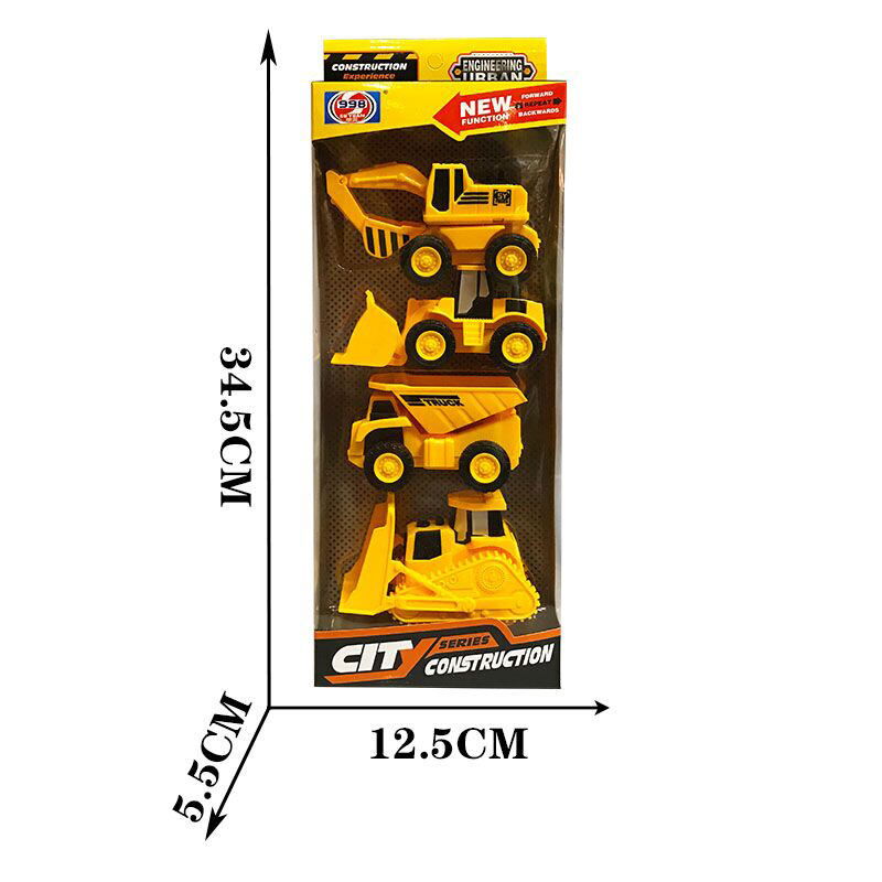 MAC TOYS Stavebné stroje 4ks