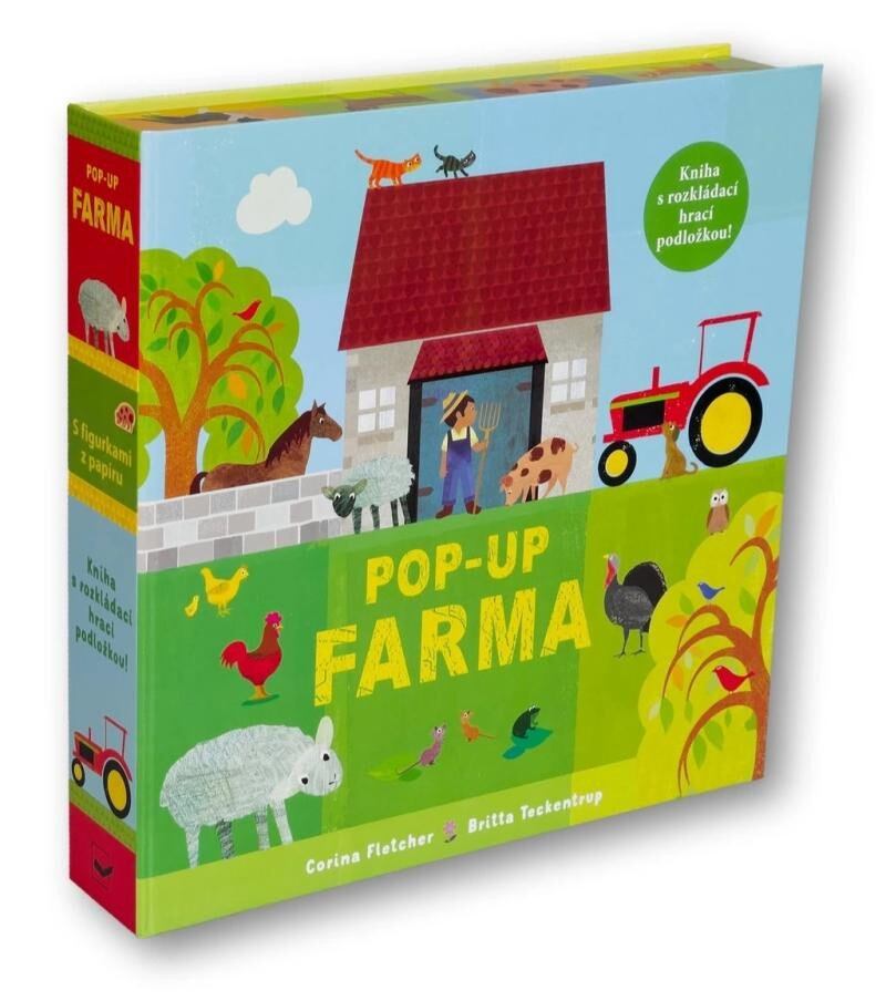 Levně Pop-up Farma Kniha s rozkládací hrací podložkou