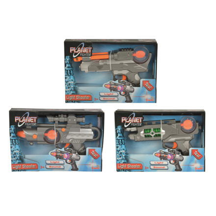 Simba Planet Fighter zbraň 22cm, 3 druhy