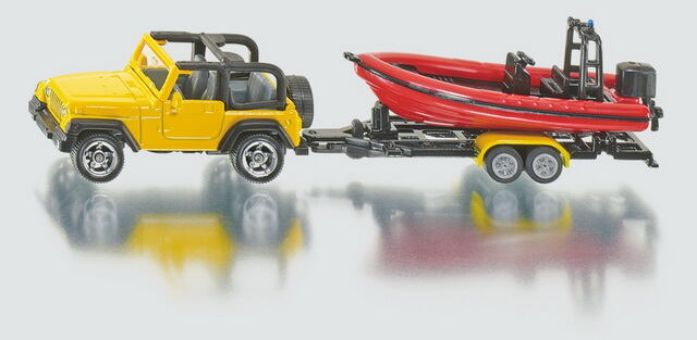 SIKU Blister - Jeep sa člnom