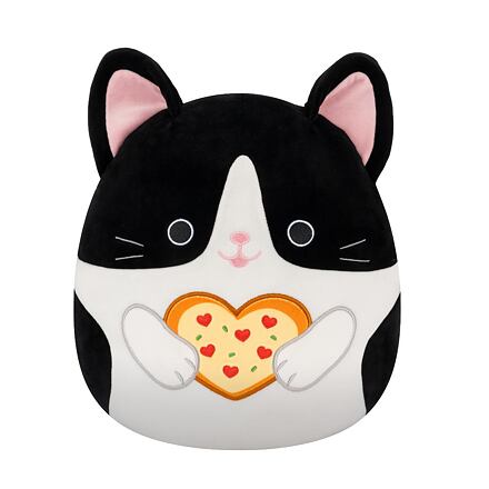 SQUISHMALLOWS Čiernobiela mačka - Cicely, 30 cm