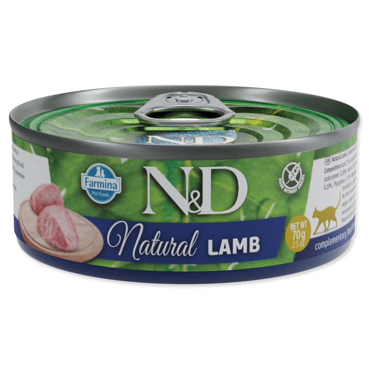KONZERVA N&D CAT NATURAL LAMB 70 GR