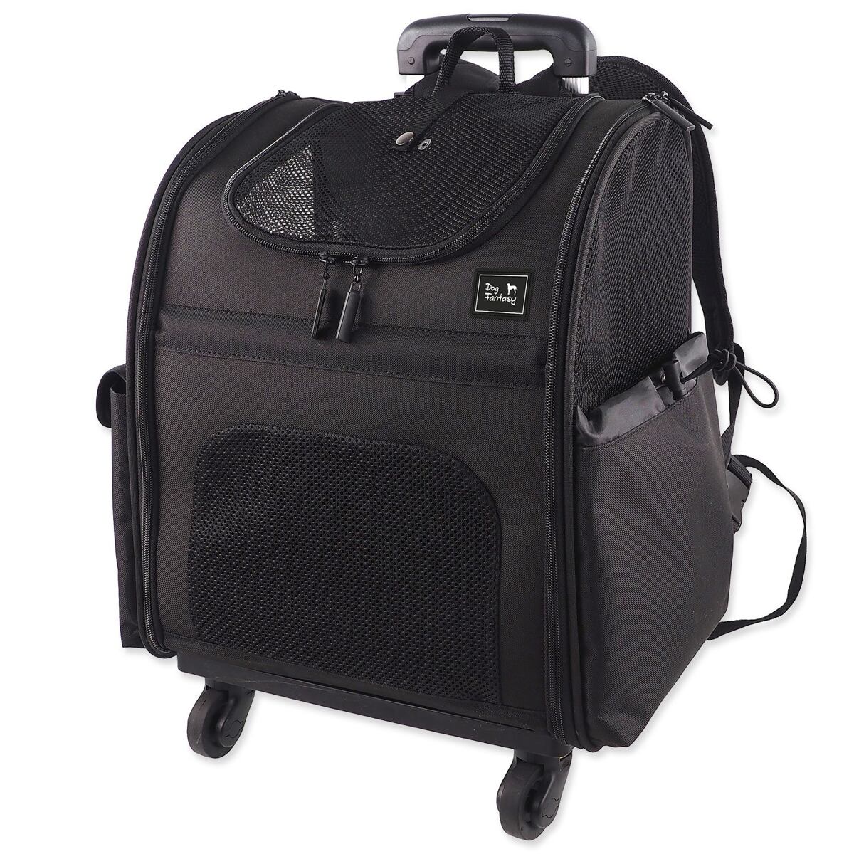 Levně Taška Dog Fantasy Travel 2v1 Flow na kolečkách 34x29x52cm