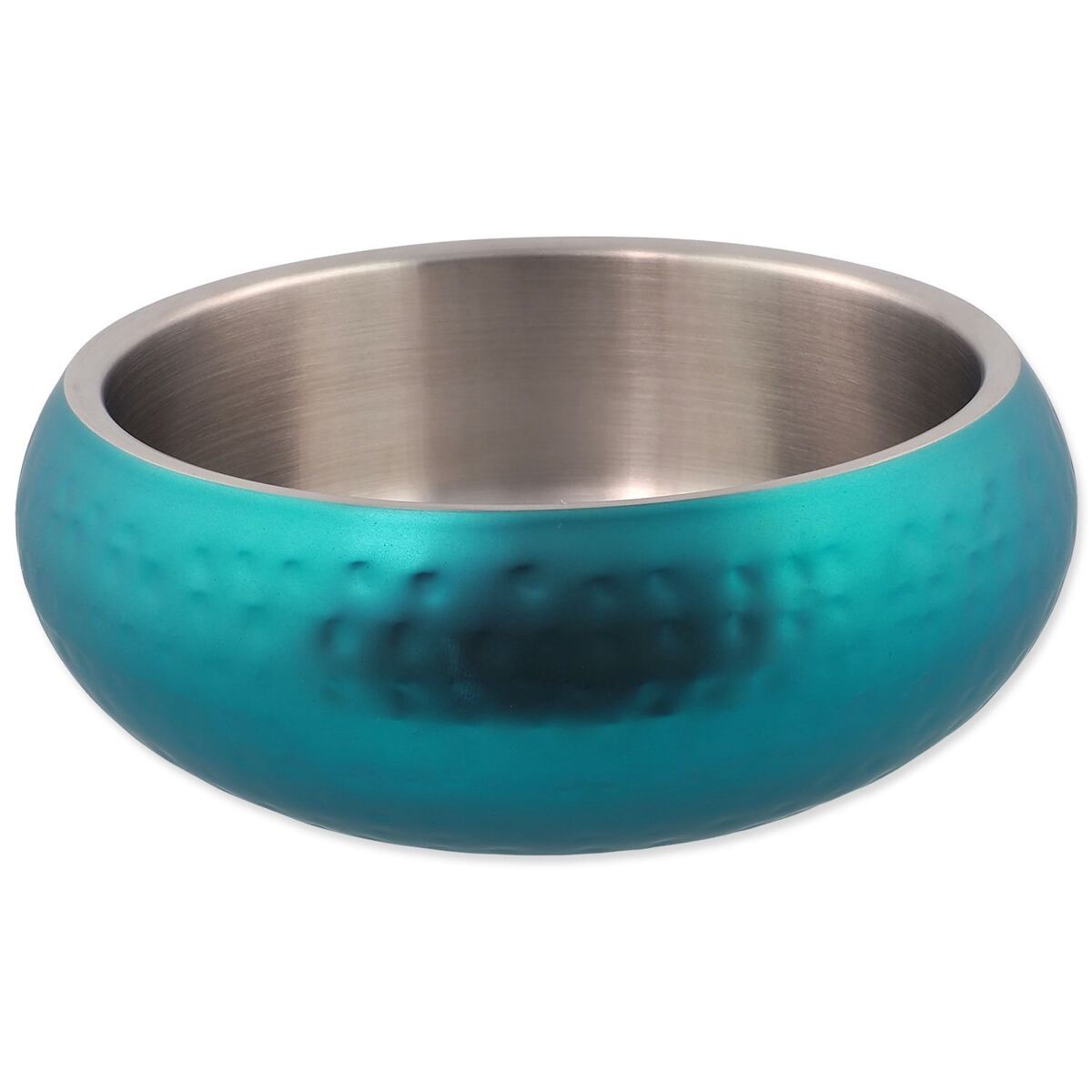 Levně Miska Dog Fantasy s dvojitou stěnou tyrkysová 18cm, 1200ml