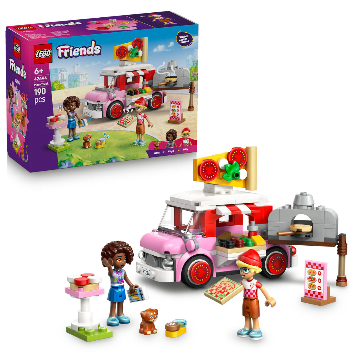 LEGO® Friends 42694 Pojízdný stánek s pizzou