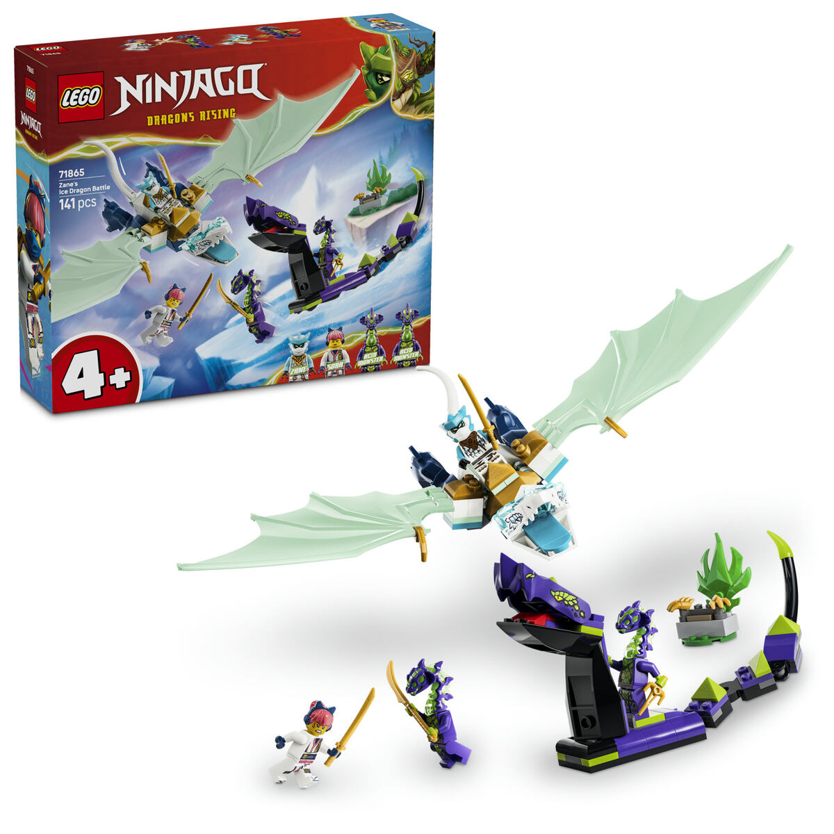 LEGO® NINJAGO® 71865 Zane a bitva s ledovým drakem