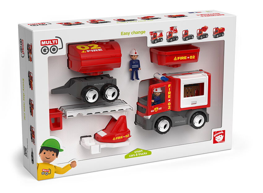 Efko MultiGO Fire set - figúrky Igráčikov hasičov s autami