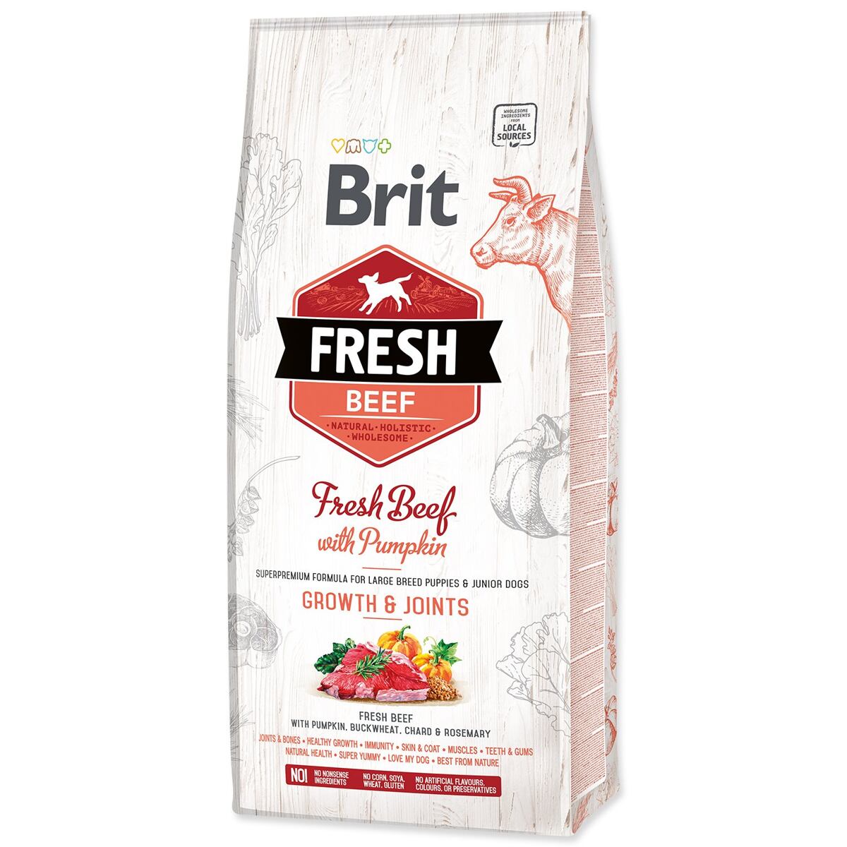 BRIT Fresh Beef with Pumpkin Puppy Large 12 kg