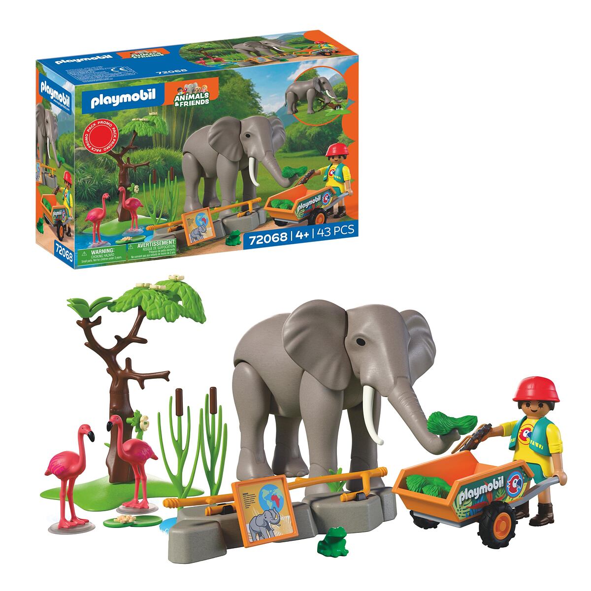Levně Playmobil Slon s ošetřovatelem