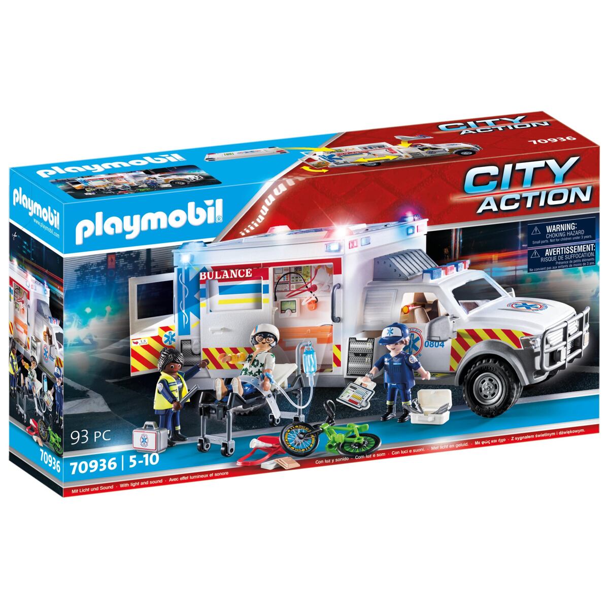 Levně Playmobil Záchranná služba: US Ambulance