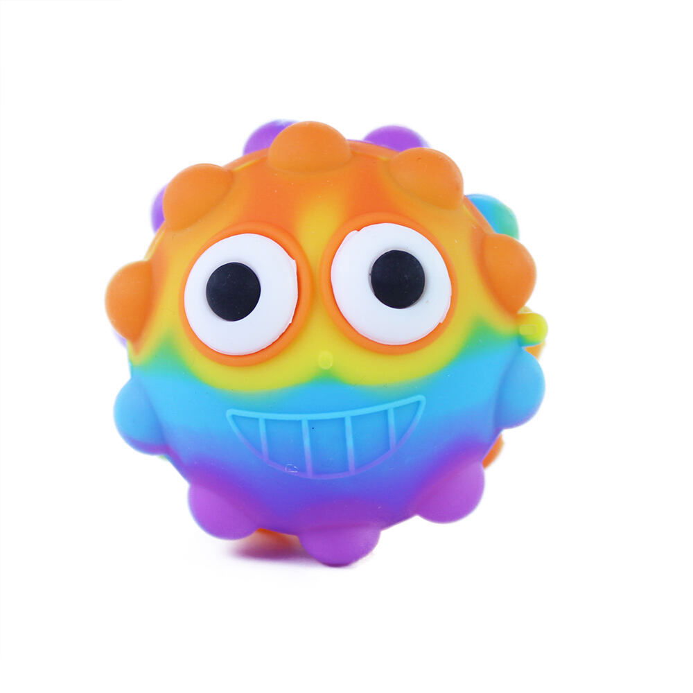 Rappa POP IT 3D loptička s očami 6.5 cm