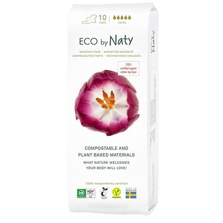 Dámske ECO materské vložky po pôrode Naty (10 ks)