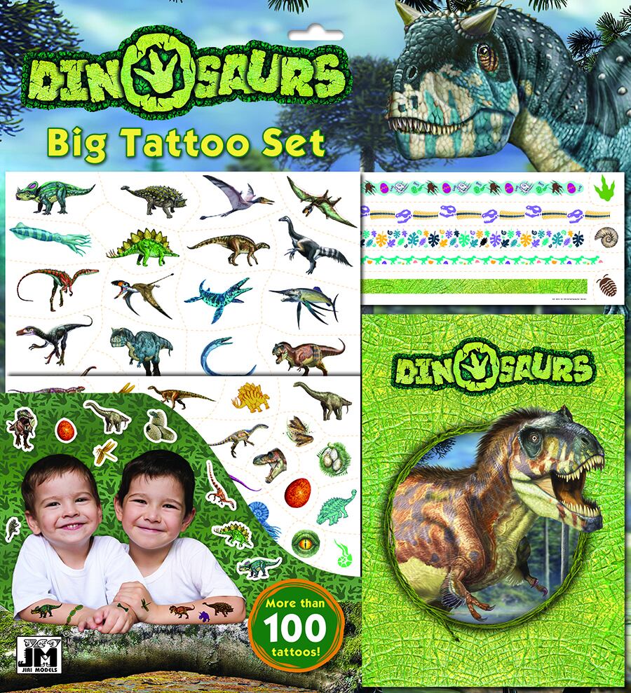Veľký set s tetovaním Dino