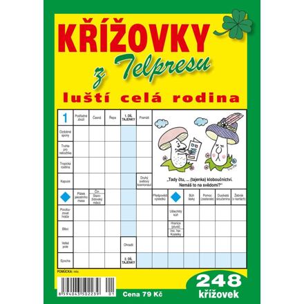 Křížovky z Telpresu luští celá rodina - 248 křížovek 2/2023