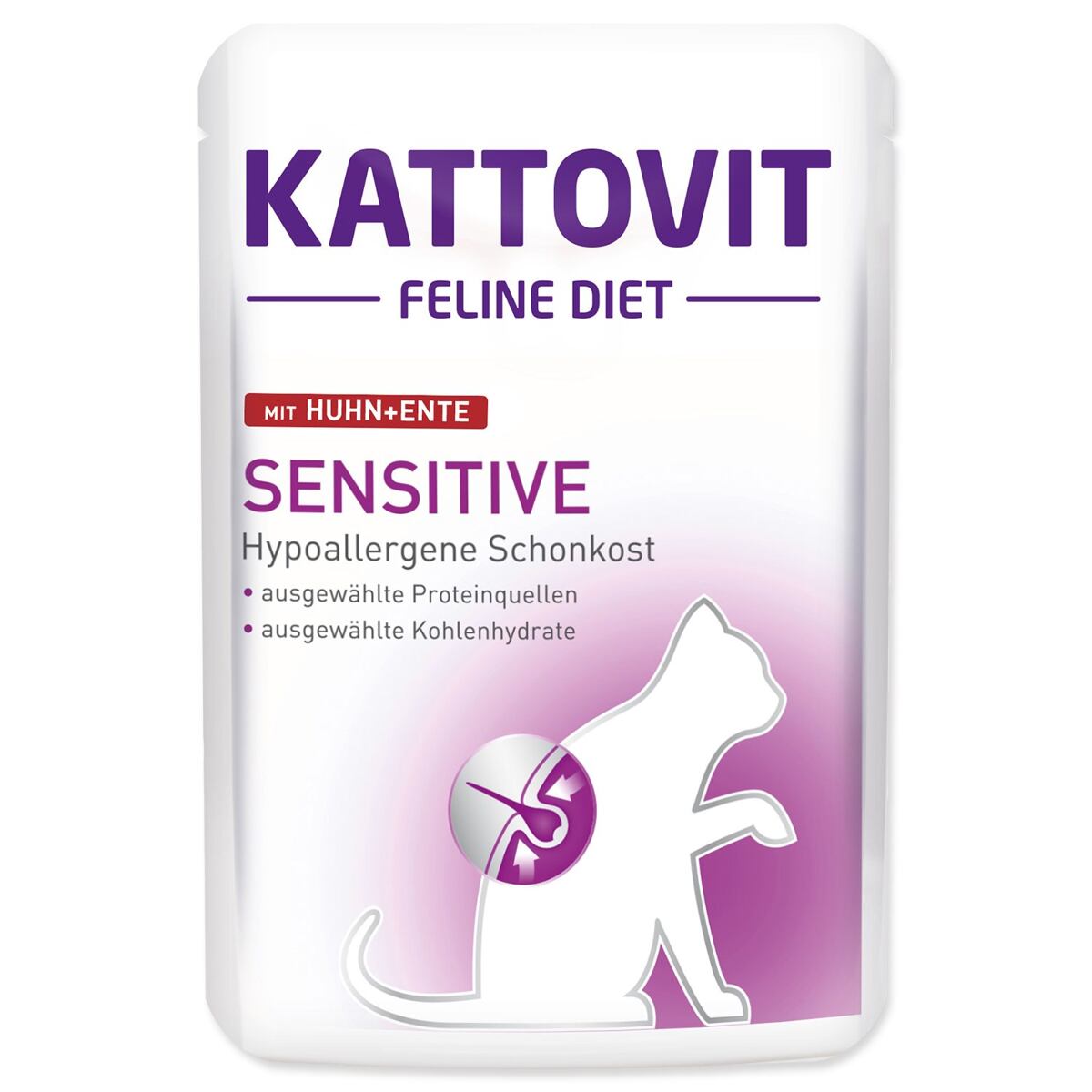 Kapsička KATTOVIT Sensitive kura + kačica 85 g