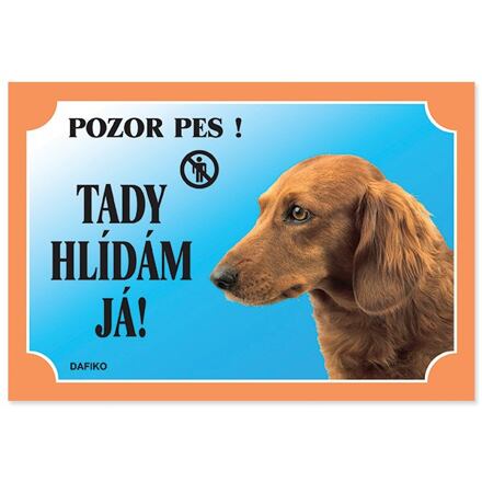 Tabuľka DAFIKO jazvečík dlhosrstý 1 ks