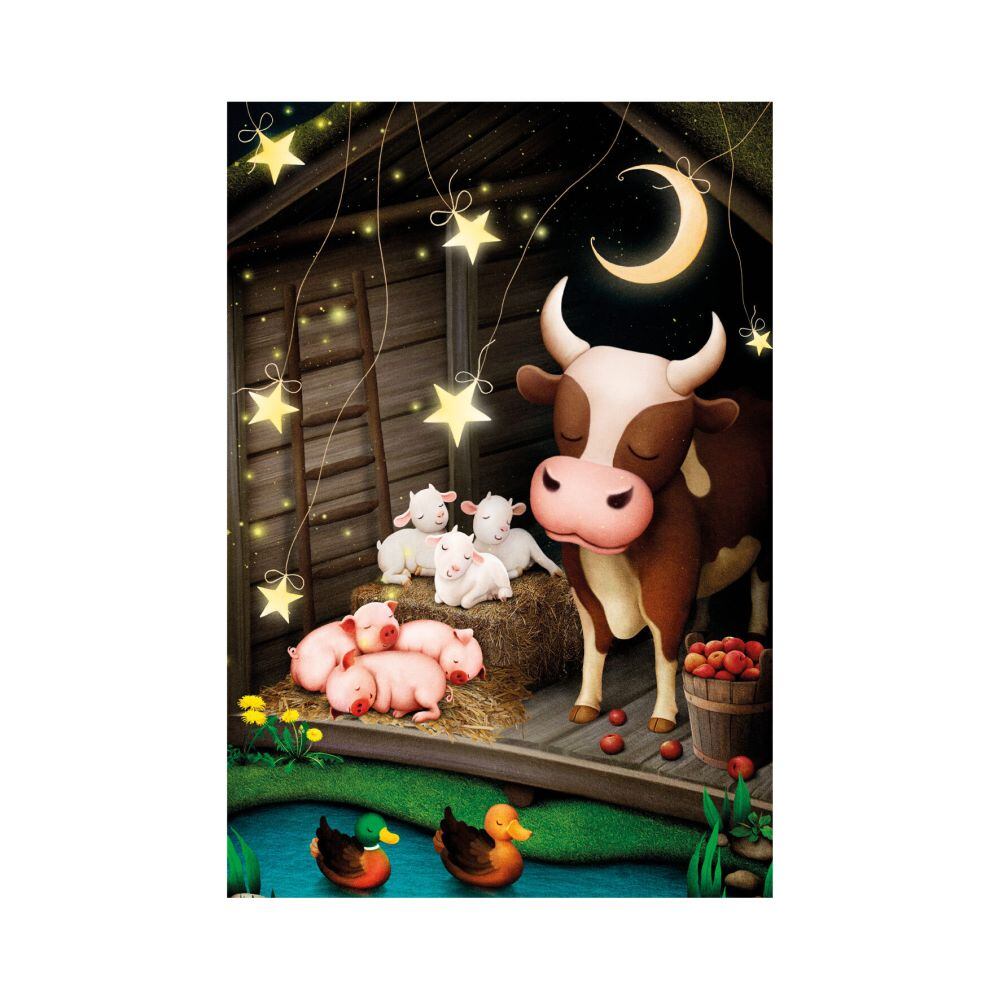 Dino Zvieratká na farme 24 triangel Puzzle