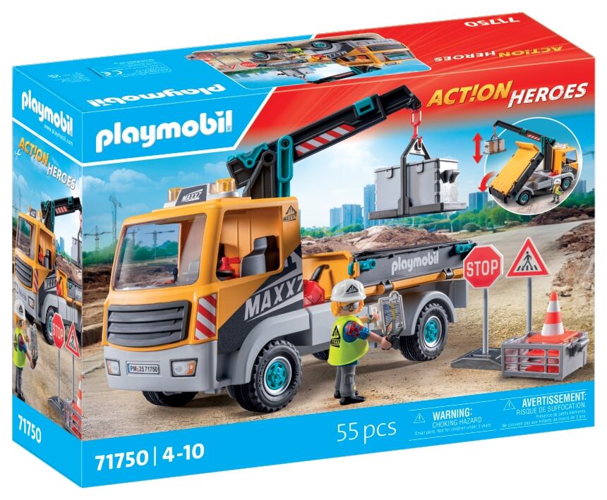 Playmobil Stavební nákladní vůz s jeřábem