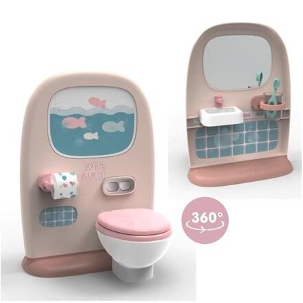 Smoby Baby Nurse Toaleta s kúpeľňou