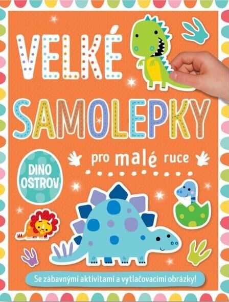 Levně Velké samolepky pro malé ruce Dino ostrov
