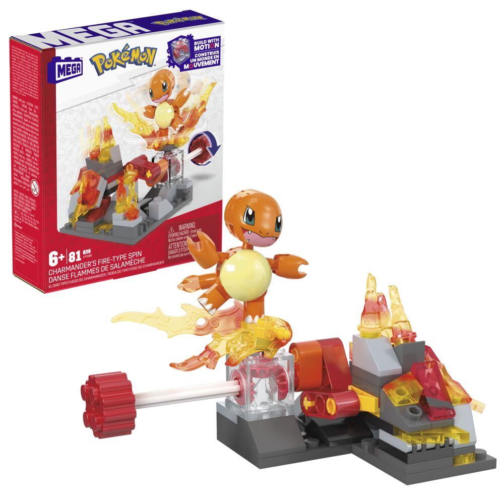 Mattel Mega Construx Pokémon - Charmander s ohnivým útokom